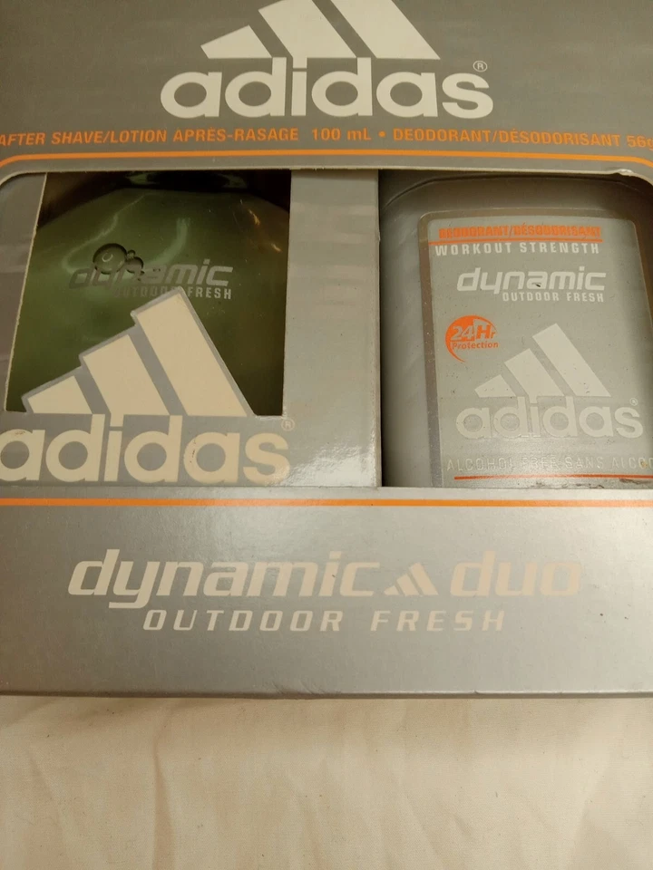 ADIDAS AFTER SHAVE  LOTION  APRES RASAGE , 100 mL,/DEODORANT 56g  VINTAGE - Image 2 of 4