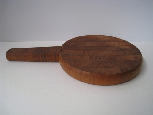 DENSK DESIGN JENS IHQ QUISTGAARD DENMARK TEAK CHEESE CUTTING BOARD KNIFE VINTAGE - 第 9/10 張圖片