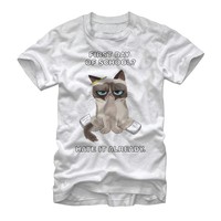 Grumpy Cat First Day Of School Blues Mens Graphic T Shirt Grumpy Cat First Day Of School Blues Mens Graphic T Shirt