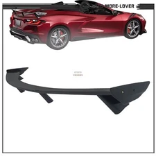 Spoiler Lip Fit For Chevrolet Corvette C8 2020-2025 High Wing Style Gloss Black