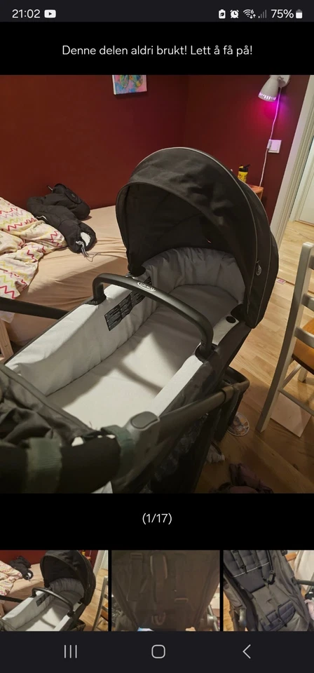 Graco Transform Pram 2-in-1 Pushchair Pram Set From Birth-22kg Black - Image 3 of 4