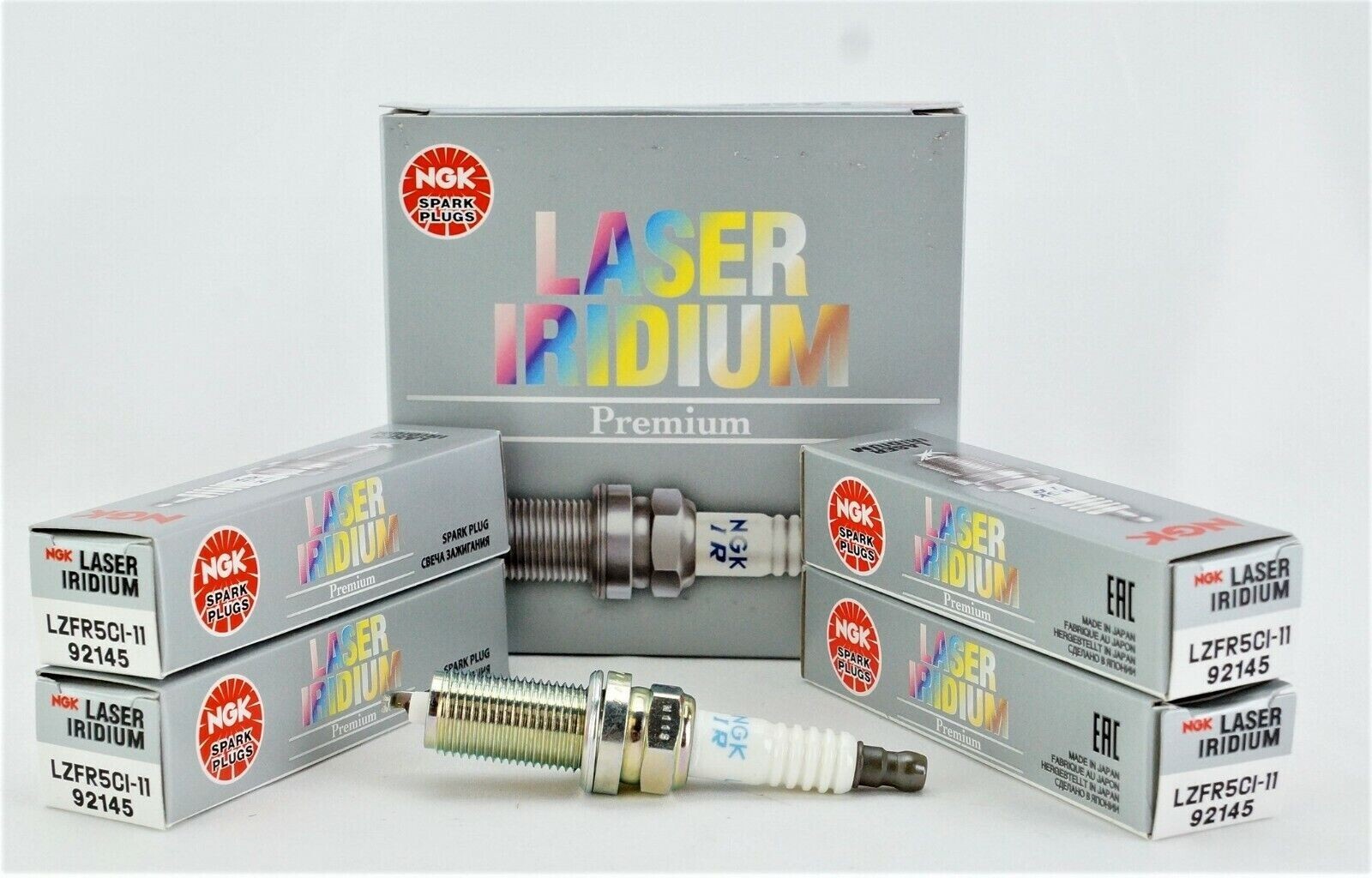 Genuine NGK Set of 4  Laser Iridium Spark Plug 92145  LZFR5CL-11