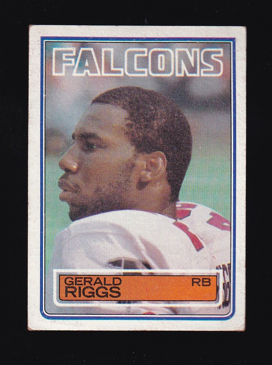 1983 Topps Gerald Riggs #25 Atlanta Falcons