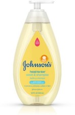 JOHNSON'S Head-To-Toe Gentle Tear- Free Baby Wash - Shampoo 16.9 oz
