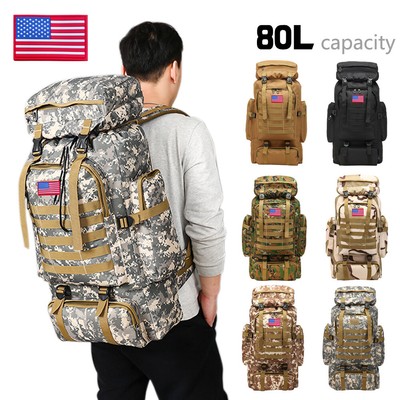 military camping backpack