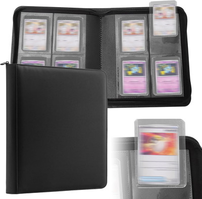 Toploader Binder Heftmappe, Toploader Sammelkarten Album Für 160 Toploader, 4 Fä