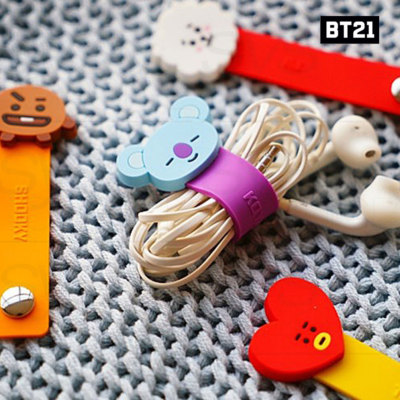 BTS BT21 Official Authentic Goods Cable Band 7Characters SET By