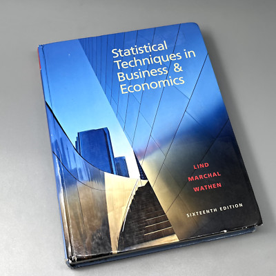Statistical Techniques in Business and Economics 16th Edition USED Hard Cover