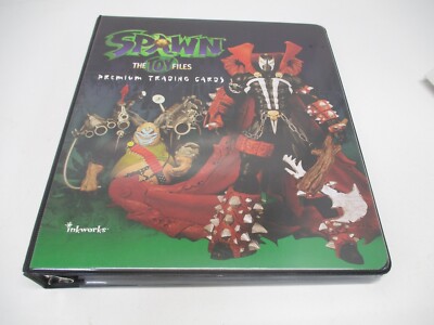 1998 SPAWN The Toy Files 90 CARD SET w/ Chase Cards ALBUM-BINDER BN-078