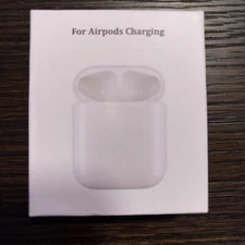 Wireless Charging Case for AirPods 1st & 2nd Generation, White, Replacement Case
