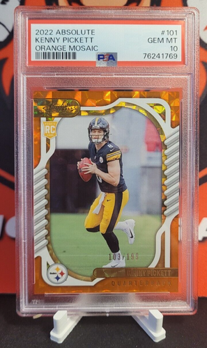 2022 Absolute Kenny Pickett Orange Mosaic PSA 10