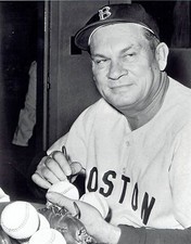 1960 Wire Photo signing autographs Boston Red Sox baseball manager Pinky Higgins