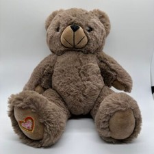 Adorable Plush Teddy Bear with Heart Embroidery Soft Cuddly Stuffed Animal