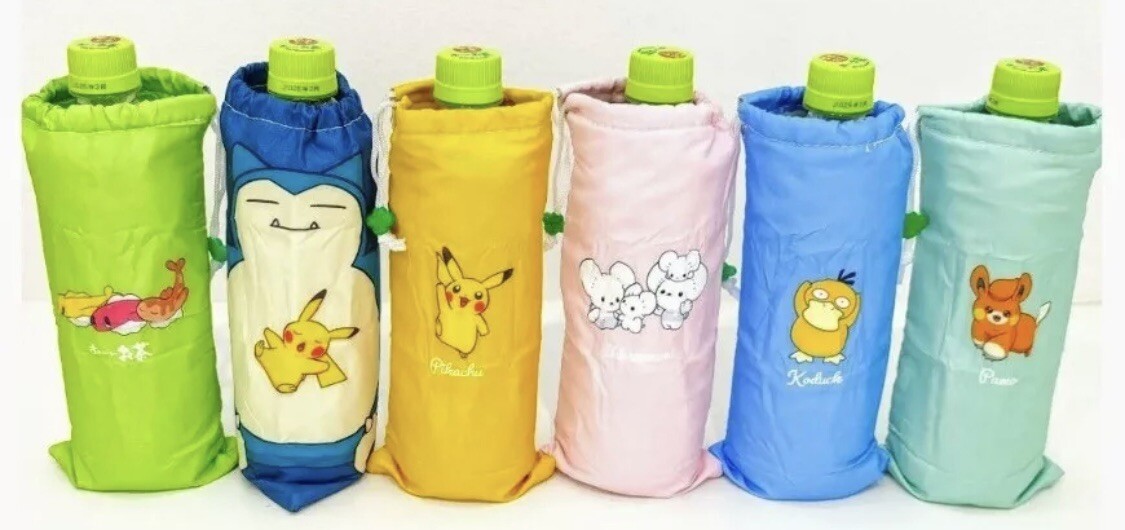 Pokemon Original Bottle Cover Complete Set 6 Japan Summer 2024 Limited Unopened