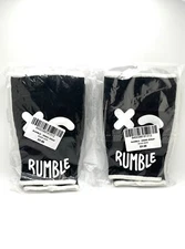 2 Pairs RUMBLE Demo Wraps Boxing Hand Quick Wraps Black/White Size SM/M NWT
