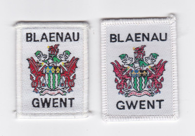 UNITED KINGDOM / BRITISH SCOUTS - UK WALES BLAENAU GWENT SCOUT PATCH (2 VAR)