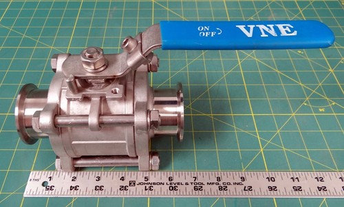 VNE Manual 2-Way Ball Valve 2" 316SS 1000 WOG - Picture 7 of 9