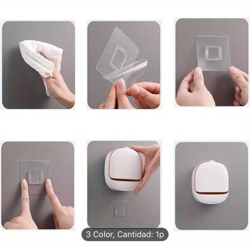 Jabonera Con Drenaje, Jabonera De Pared, Jabonera Para Baño, Bañera o Cocina - Picture 6 of 6