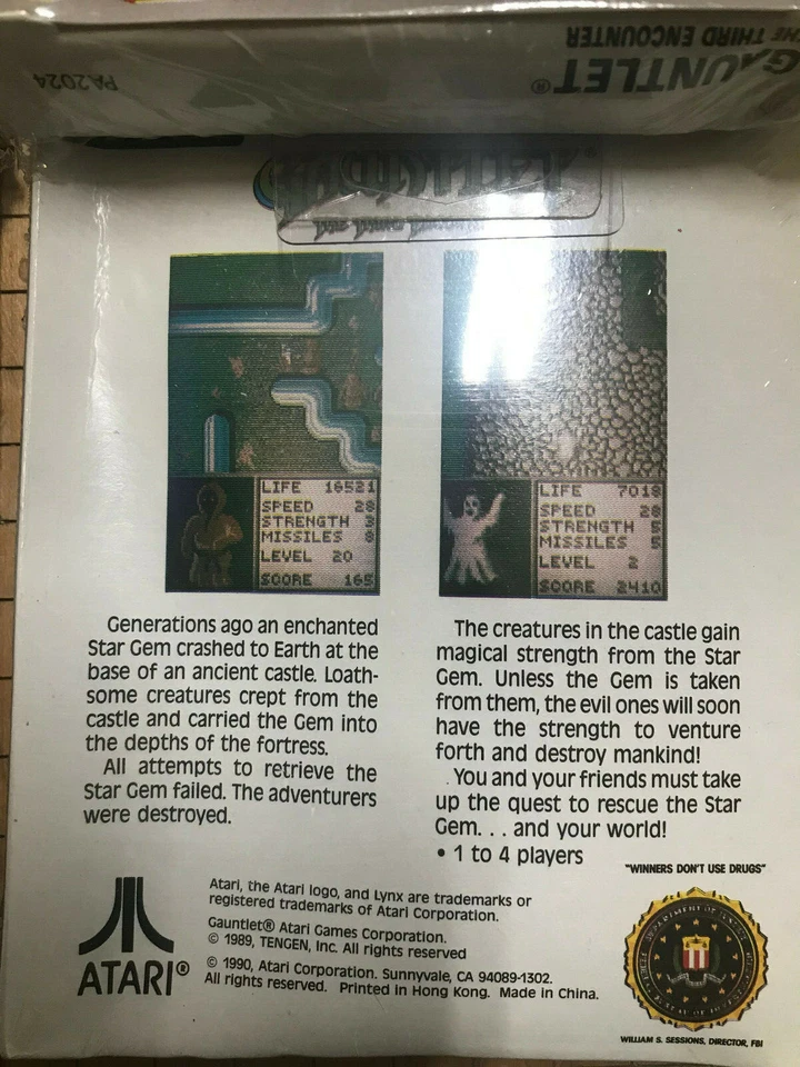 GAUNTLET Atari Lynx THE THIRD ENCOUNTER NEW DAMAGED BOX NOS PA2024 - Image 2 of 4