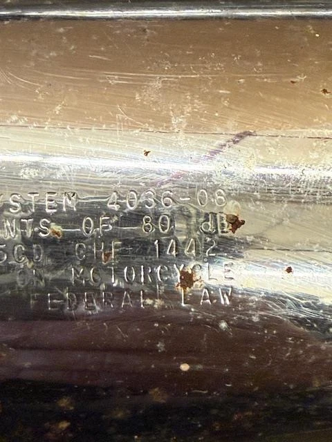 Par de tubos de escape Indian Thunderstroke 111 cromados 4036-08 OEM Chief Chieftain Foto 2 de 4