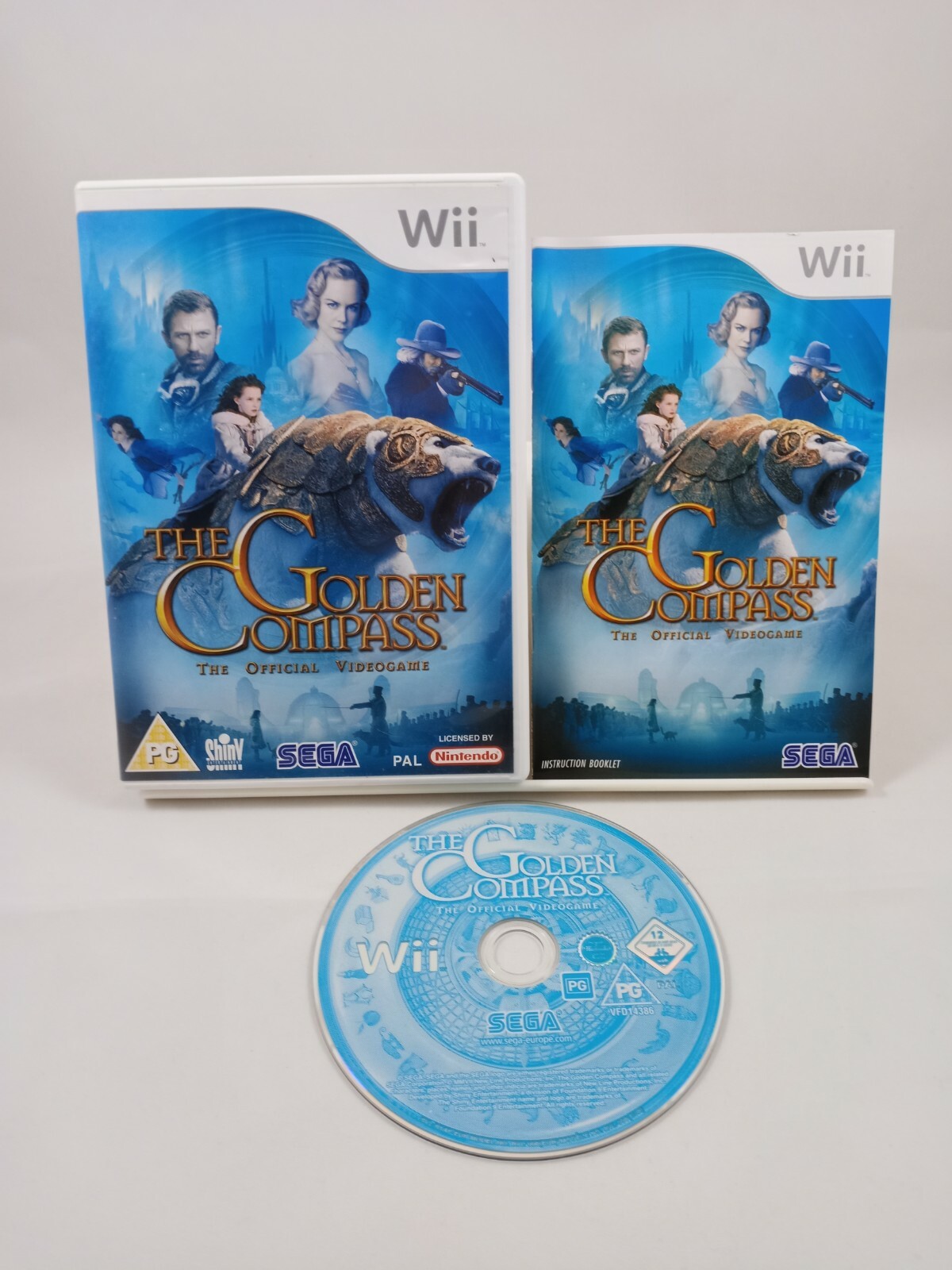 THE GOLDEN COMPASS THE OFFICIAL VIDEOGAME Nintendo Wii Game with manual
