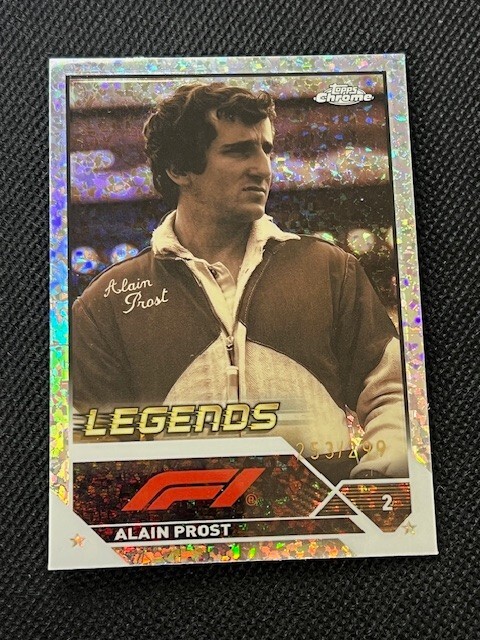 2023 Topps Chrome Formula 1 F1 Alain Prost Mini Diamond 253/299 #196