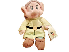 Walt Disney World 10 inch Dopey Bean Bag Plush From Disney Snow White. Original