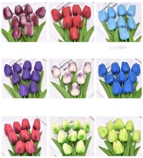 New Plastic Tulips Art Artificial Flowers For Home Decor Wedding Party Ceremony