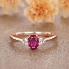 925 Sterling Silver Ring, Unique July Birthstone Anniversary Ring Gift For Women