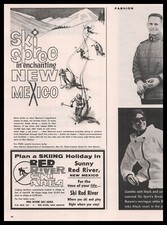 1963 Red River Ski Area NM  Ski Spree In Enchanting New Mexico  Vintage Print Ad
