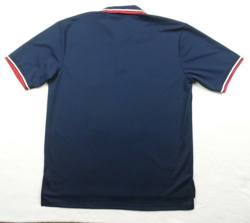 Smitty Umpire Polo Shirt Mens M Blue Performance Mesh Moisture Wicking Sports - Picture 2 of 5