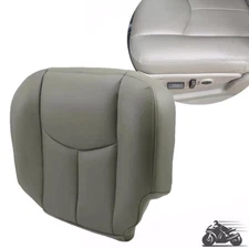 Driver Bottom Seat Cover Fit 2003 04 05 06 Chevy Tahoe Suburban GMC Yukon Gray