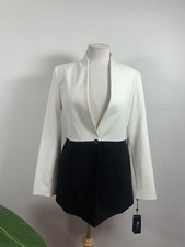 Tommy Hilfiger Women's Single-Button Color Block Blazer, 4