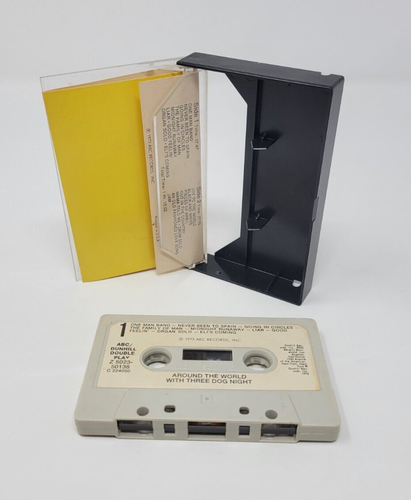 THREE DOG NIGHT AROUND THE WORLD Cassette Tape 1973 CLUB EDITION Rock Funk RARE - Picture 3 of 5