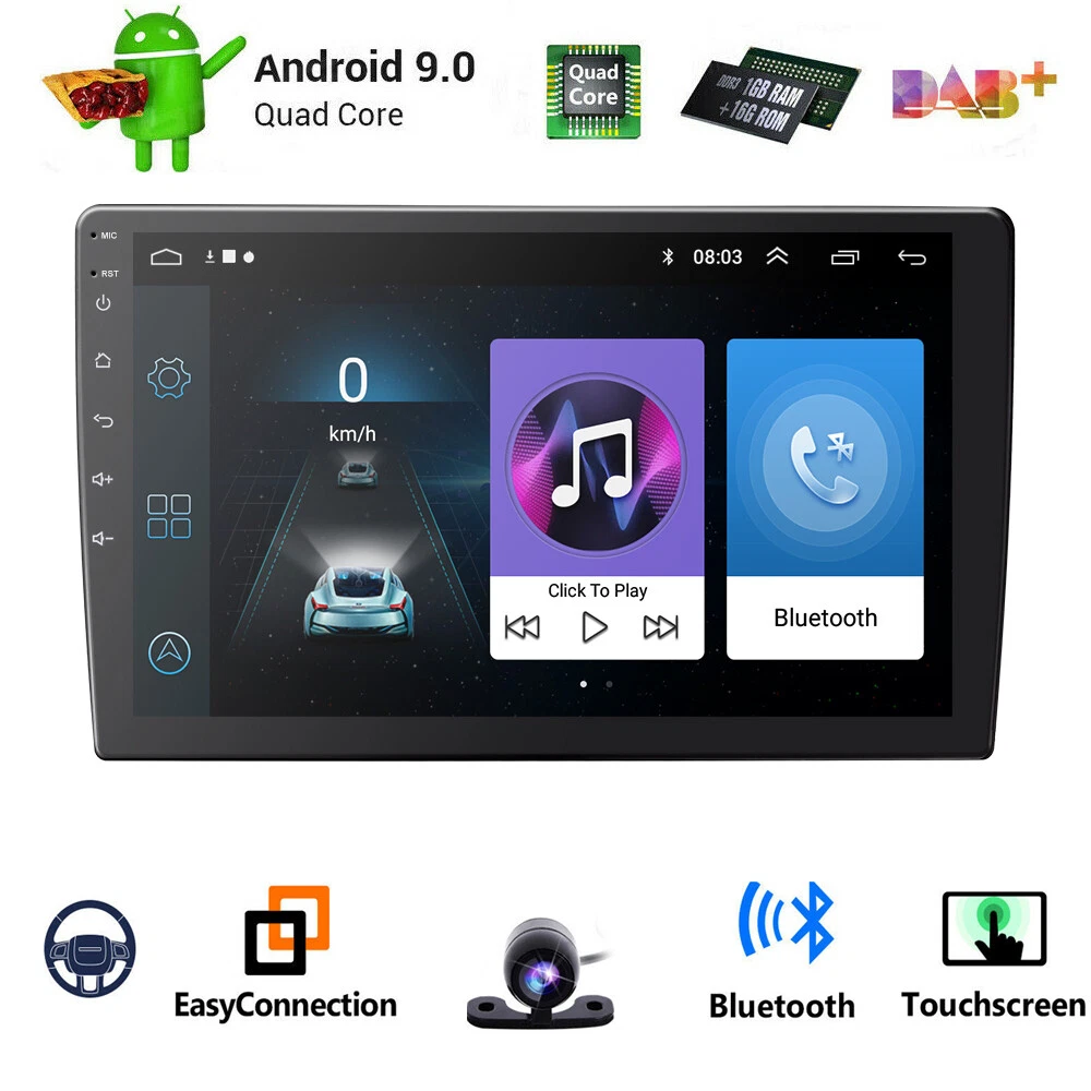 Buy 10.1''/ 9 2DIN Ultra-thin Android 8 Car Stereo bluetooth WIFI 1080P MP5 Player GPS Sat Navi