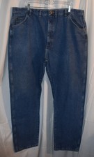 B-K Wrangler Men's Regular Fit Denim Blue Jeans - Size 44x32