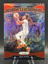2024 Panini Prizm WNBA Ariel Atkins Fireworks Red Prizm /99 Washington Mystics