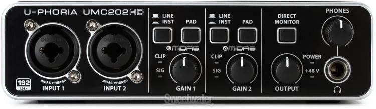 Behringer U-Phoria UMC202HD USB Audio Interface - Image 3 of 4