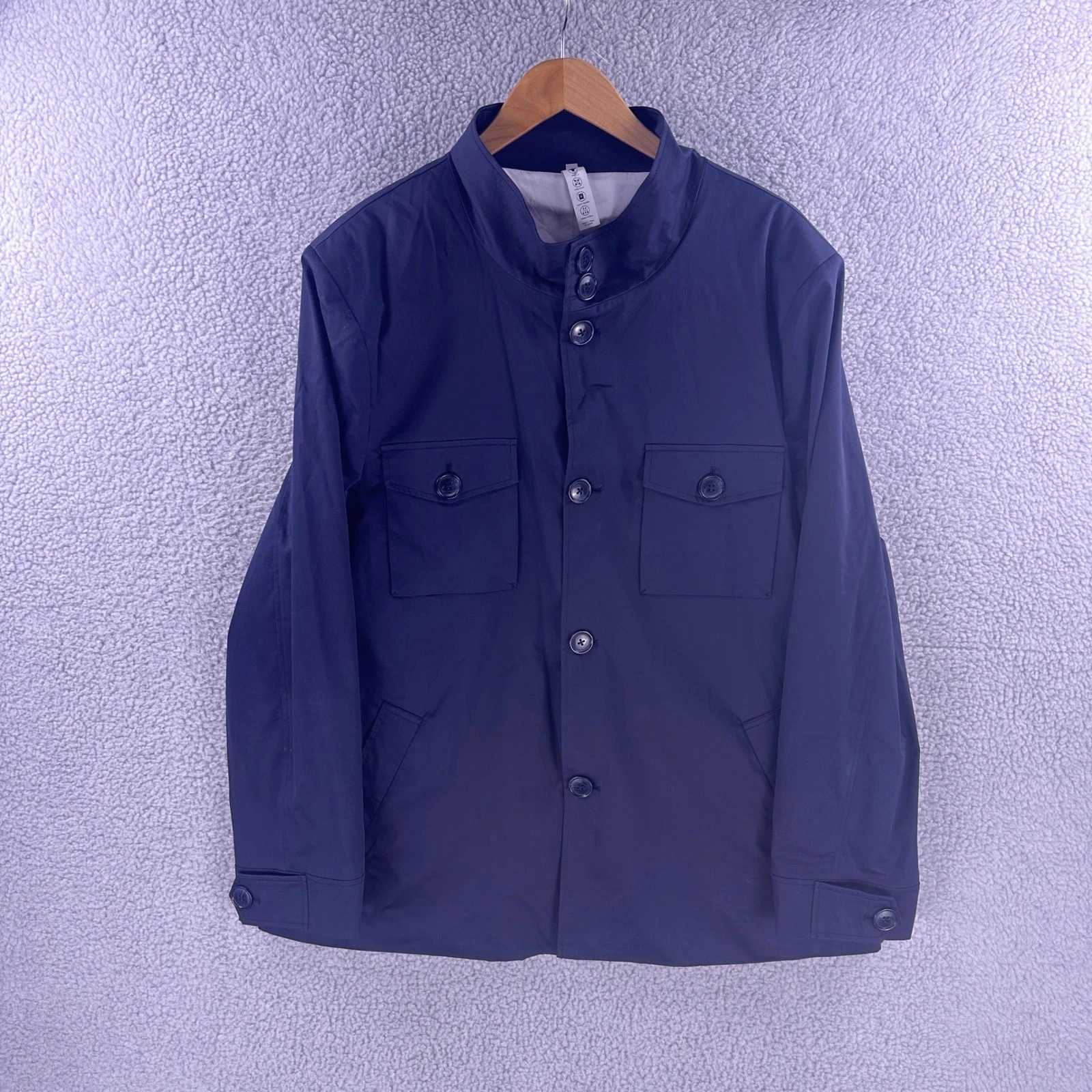 State and Liberty Mens Navy Blue 4-Way Stretch Blazer 3XL Athletic Fit image 1
