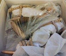 Steve Madden Rose gold Rhinestone Premium Stiletto Heels Size 8 New W Box