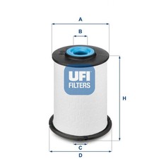UFI Kraftstofffilter 26.033.00 für CHEVROLET OPEL