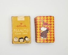 Vintage Hallmark Peanuts Snoopy Rah Complete Deck of 54 Minature Playing Cards