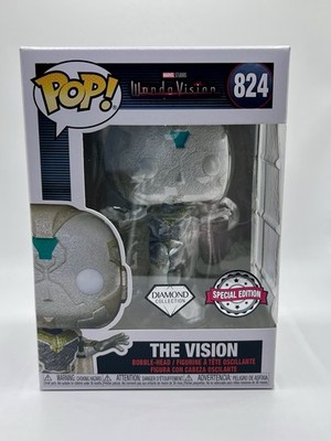 Funko- Marvel - The Vision - #824- Diamond- W/ Protector
