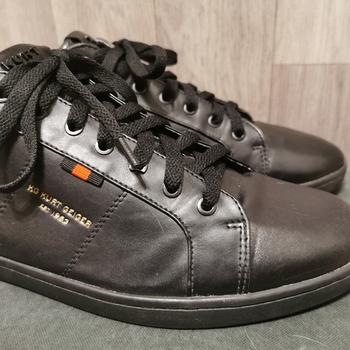 Men’s Kurt Geiger black Sneakers With Snake Skin Texture Size uk 9 eu 43 - Picture 4 of 21