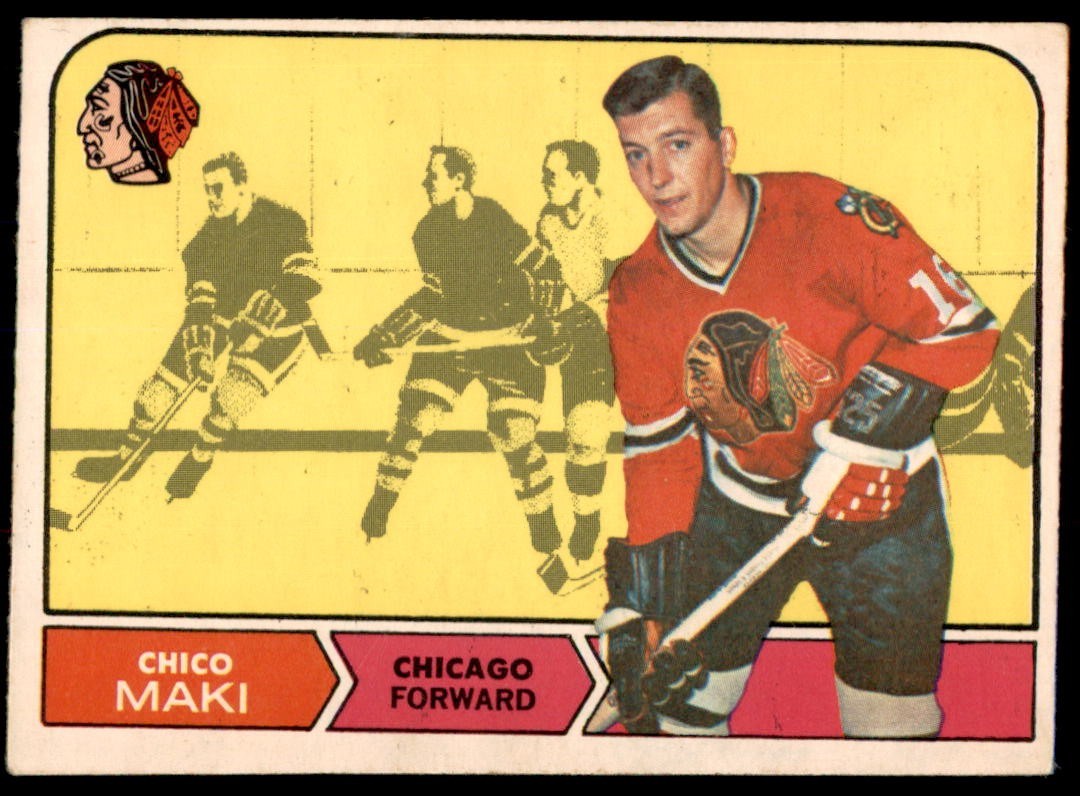 Chico Maki #17 Hockey Cards 1968 O-Pee-Chee trading card — raw and PSA graded price guide