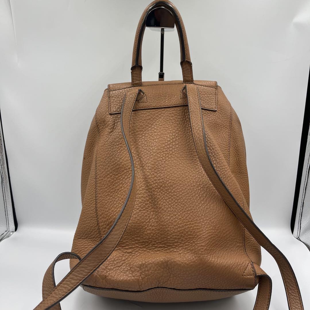 Tory Burch Backpack Drawstring Embossed Logo Brow… - image 3