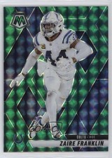 2025 Panini Mosaic Green Mosaic Prizm Zaire Franklin #41 1q1x
