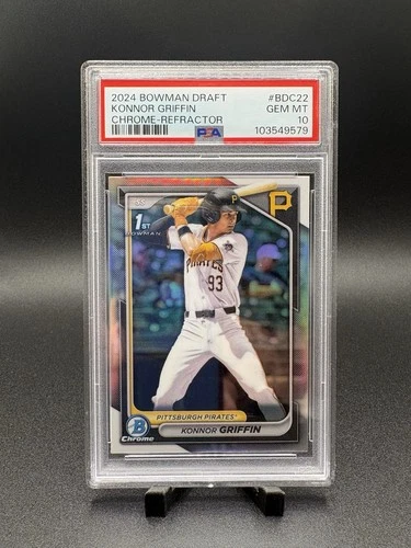 2024 Bowman Draft Chrome Konnor Griffin Refractor PSA 10 #BDC-22