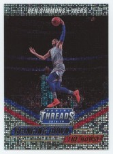 2018-19 Panini Threads #10 Ben Simmons Bringing Down the House Dazzle 76ers