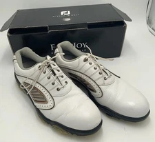 FootJoy SYNR-G Leather Golf Shoes 53941 White Copper US 11.5 M